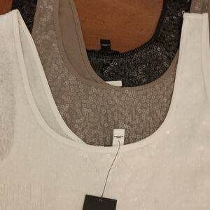 Cotton Tank Tops - White, Black ,Tan Paid 90.00